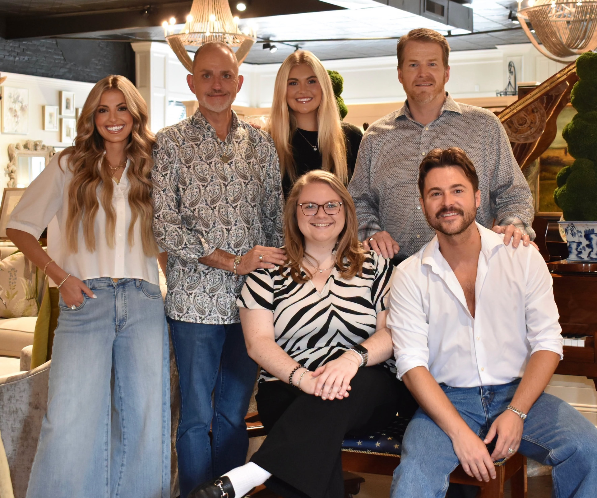 The Fifth Street Interiors design team in the Tifton showroom